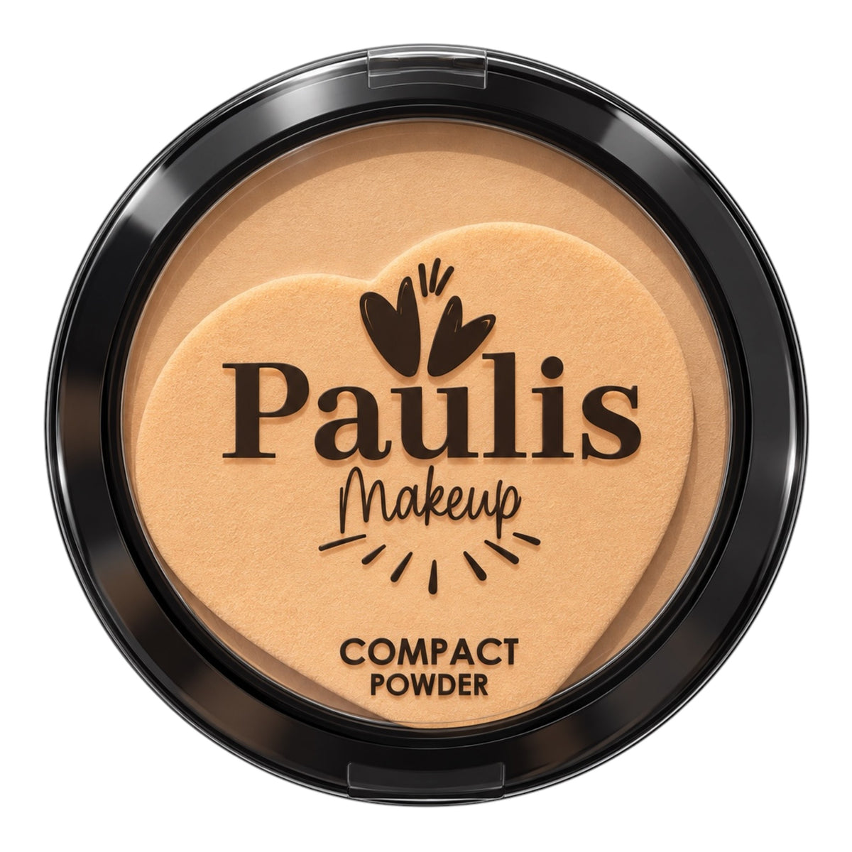 POLVO COMPACTO CORRECTOR NEGRO PAULIS