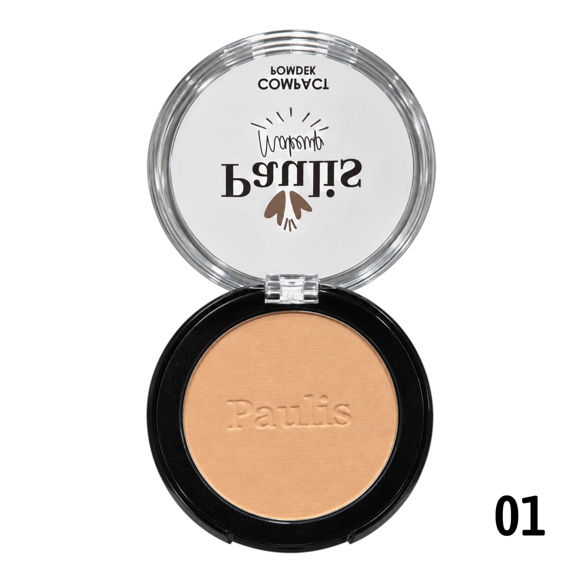 POLVO COMPACTO CORRECTOR NEGRO PAULIS