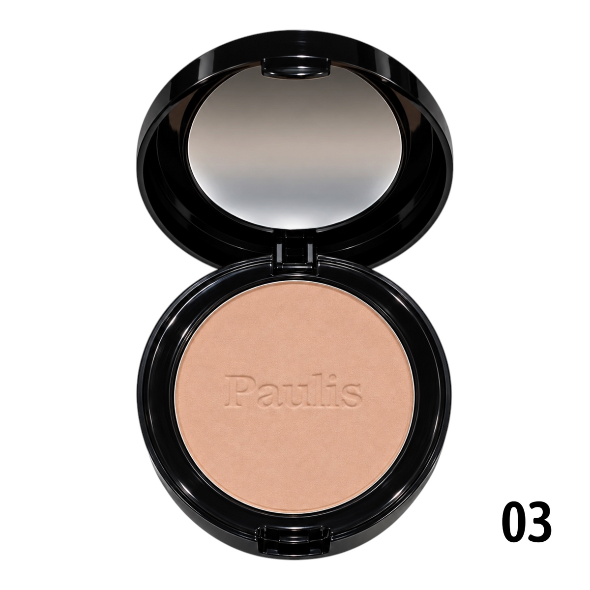 POLVO COMPACTO CORRECTOR NEGRO PAULIS