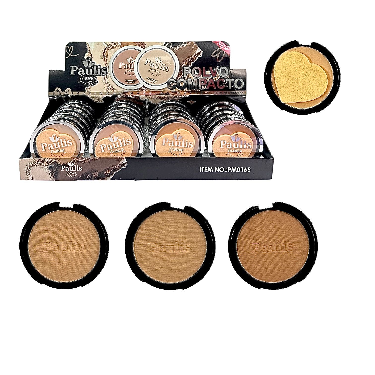 POLVO COMPACTO CON ESPONJITA PAULIS