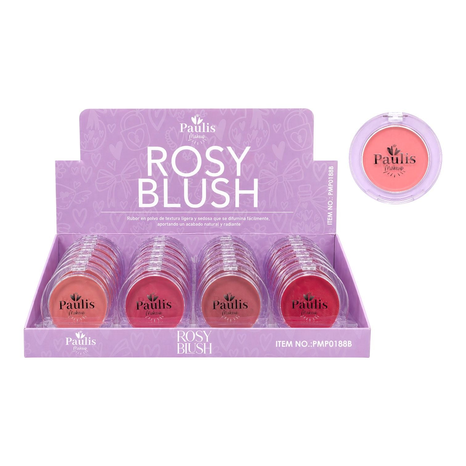 RUBOR EN POLVO ROSY BLUSH PAULIS