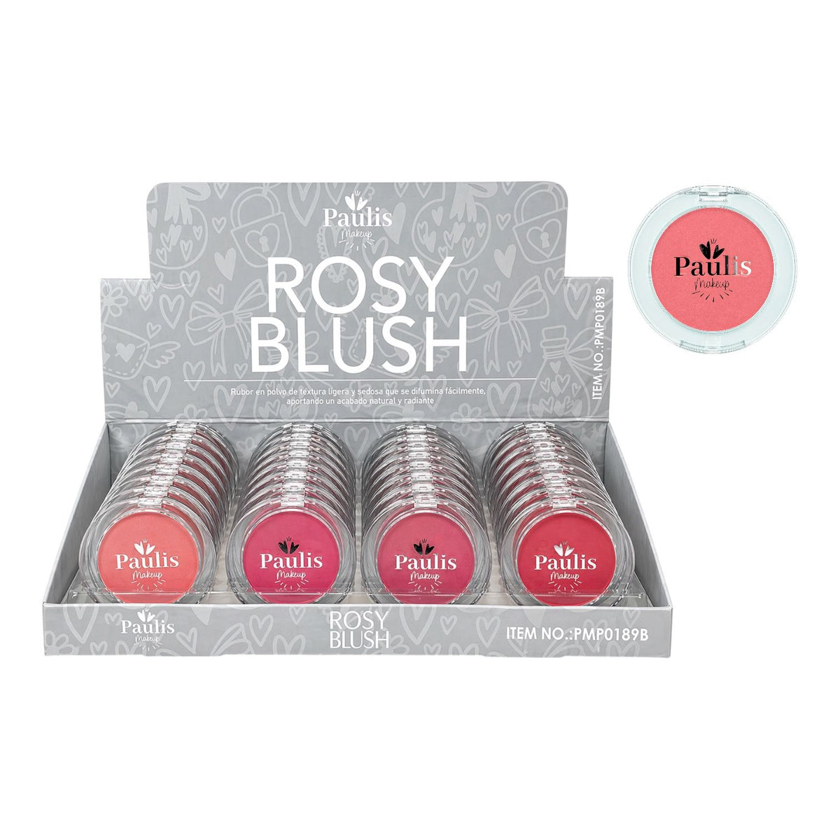 RUBOR EN POLVO ROSY BLUSH AZUL PAULIS