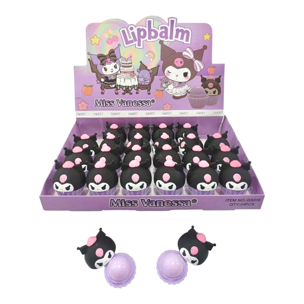 BALSAMO DE LABIOS CUPCAKE KUROMI LIPBALM MISS VANESSA
