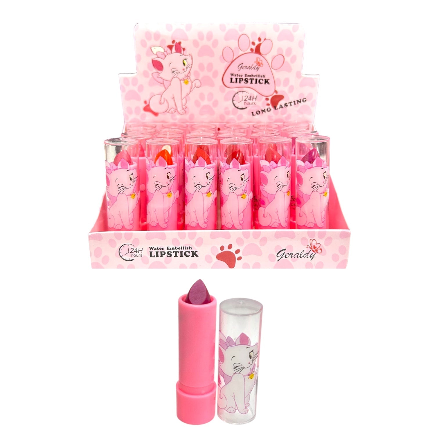 LABIAL EN BARRA GATICA MARIE STRAWBERRY GOLD GREM SEE ME / GERALDY