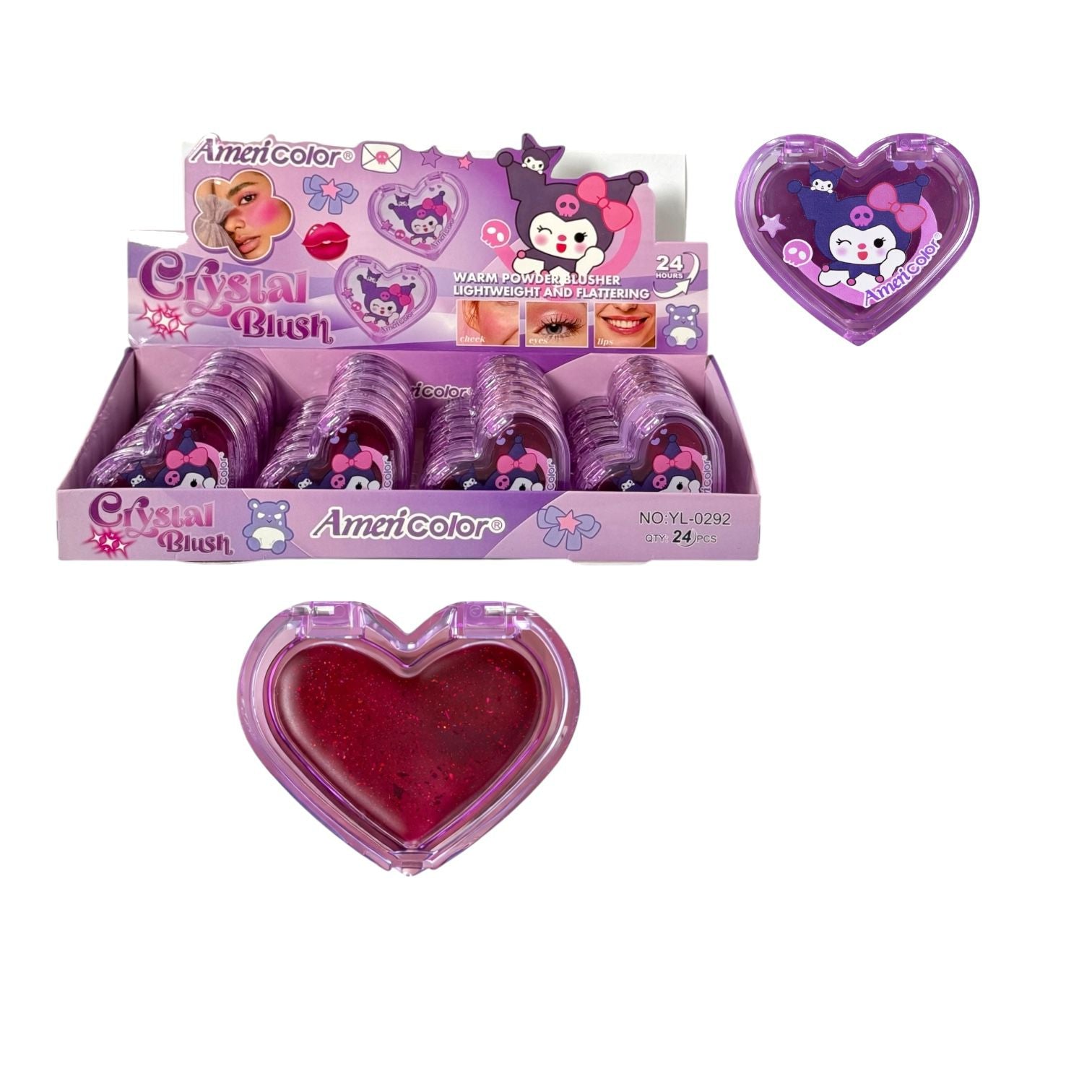 RUBOR MAGICO CORAZON KUROMI AMERICOLOR