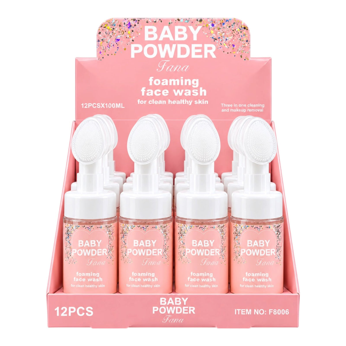 JABON ESPUMA CEPILLO 100ML BABY POWDER