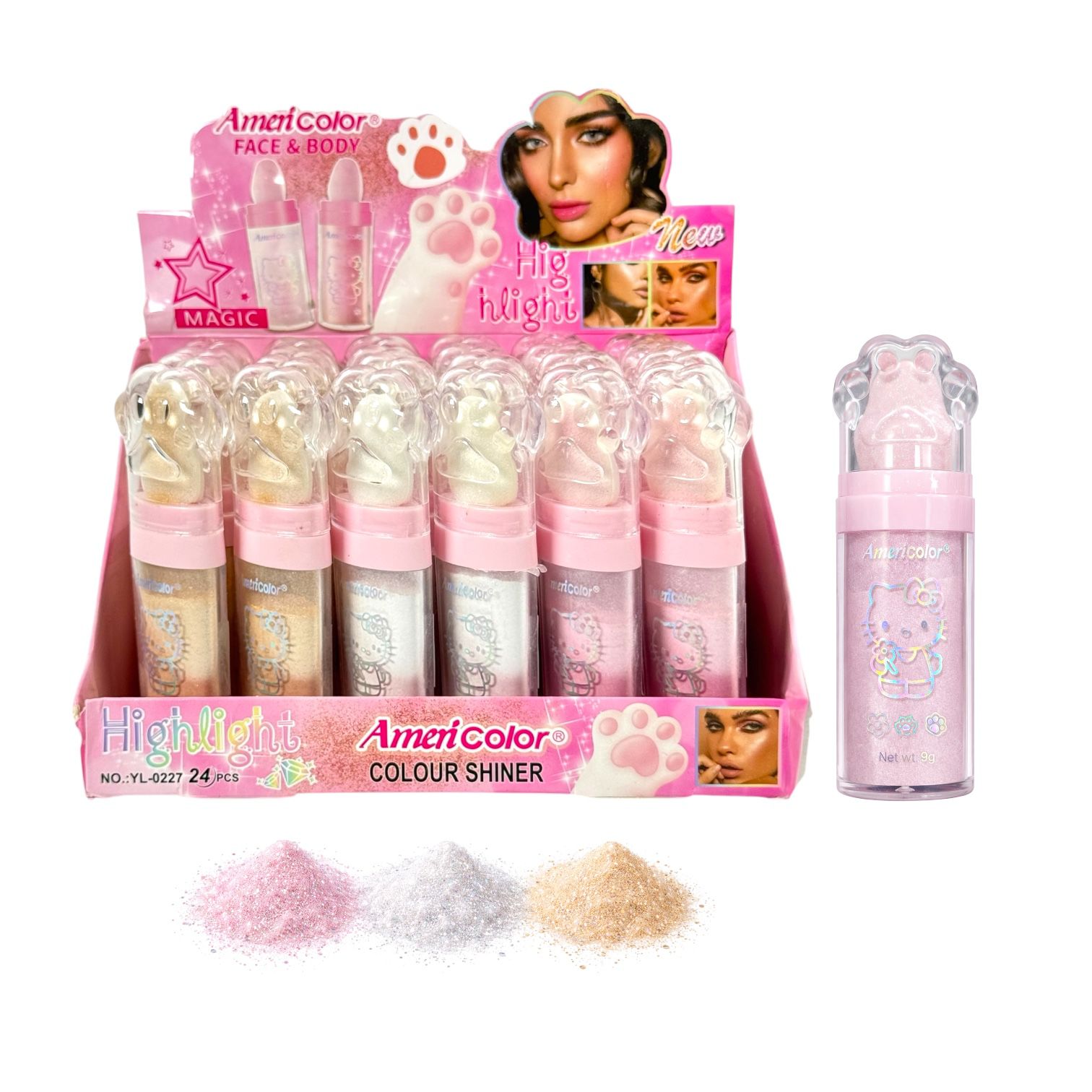 POLVO DE HADAS HELLO KITTY TAPA HUELLITA AMERICOLOR