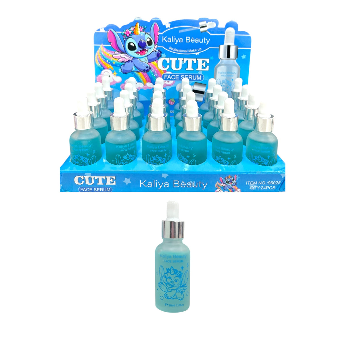 SUERO FACIAL AZUL STITCH / ROSADO HELLO KITTY 30ML KALIYA BEAUTY