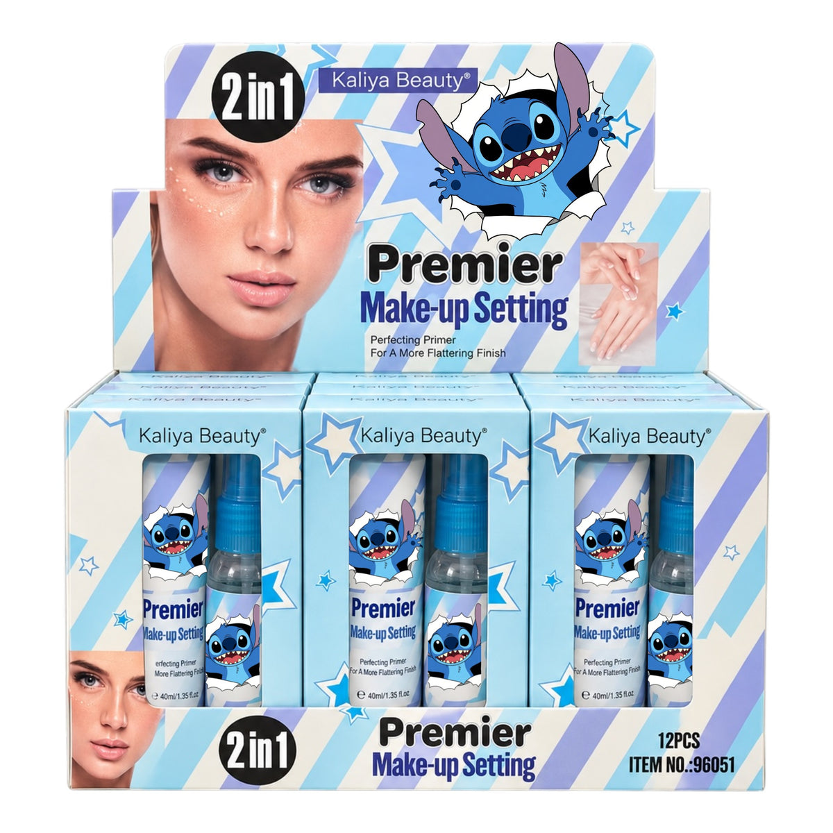 DUO PRIMER Y FIJADOR STITCH KALIYA BEAUTY