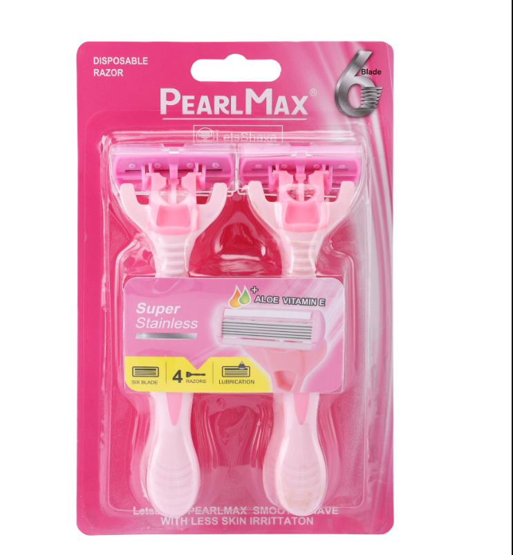 SET X4 CUCHILLAS DE AFEITAR ALOE VITAMIN E PEARLMAX