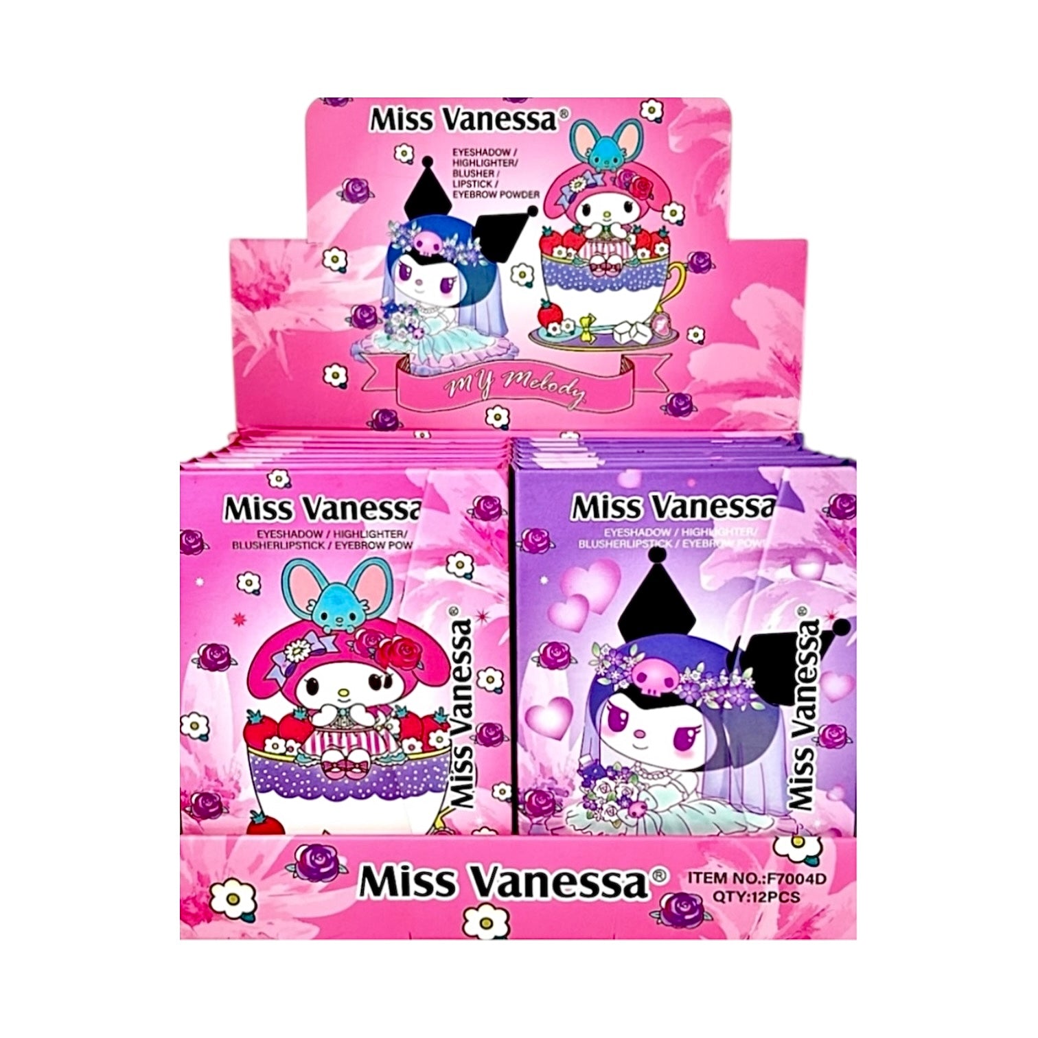 PALETA X29 TONOS MY MELODY KUROMI MISS VANESSA