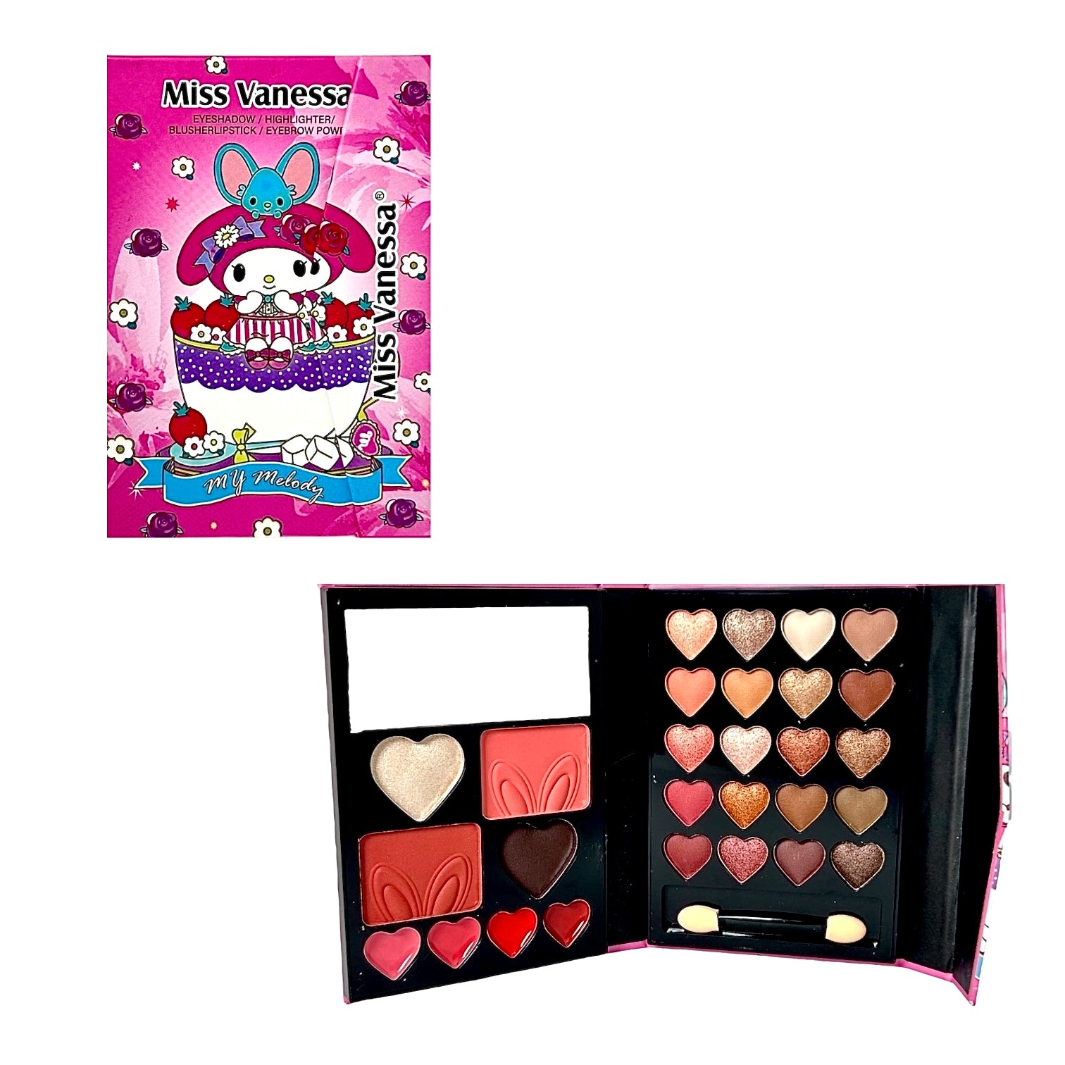 PALETA X29 TONOS MY MELODY KUROMI MISS VANESSA