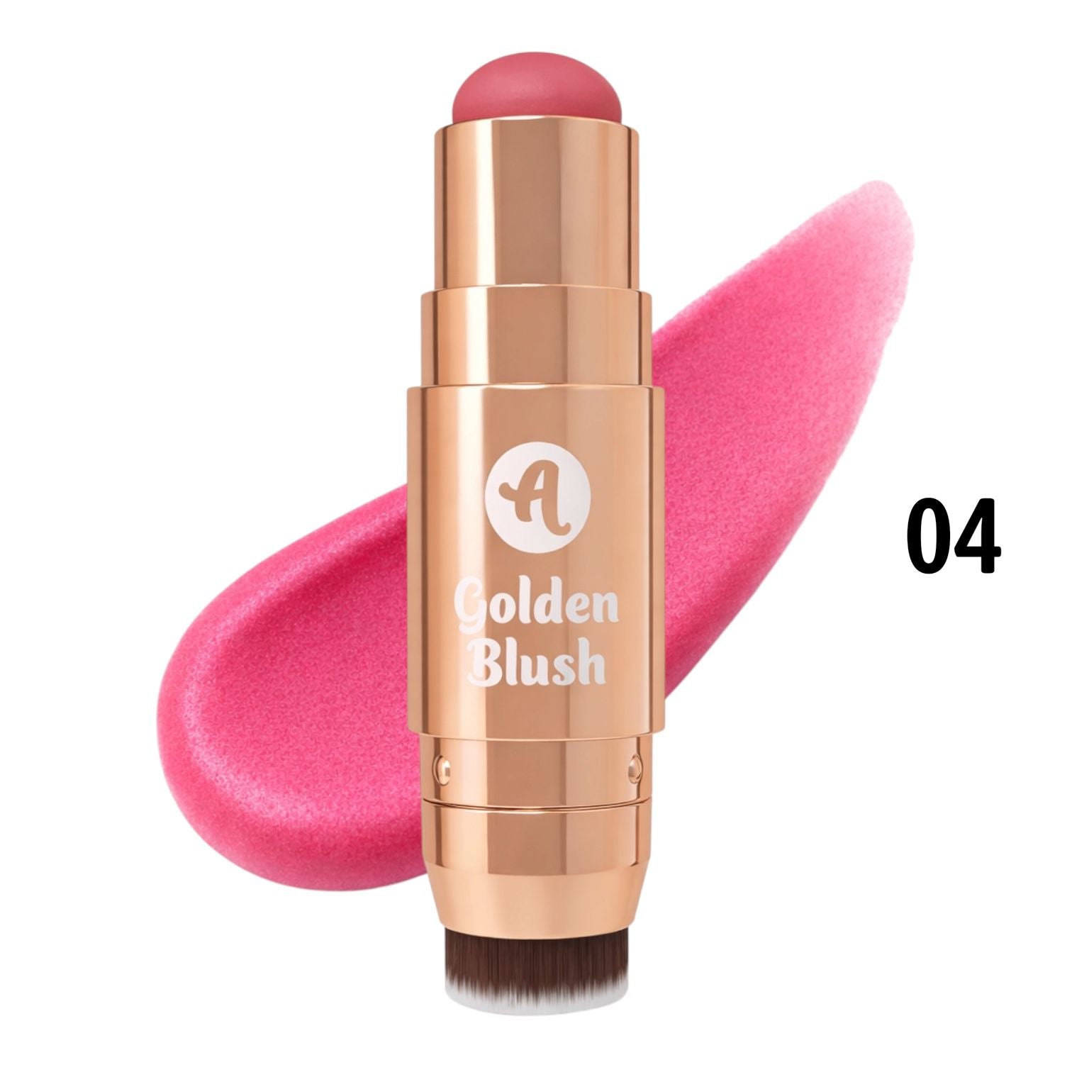 RUBOR EN BARRA CON BROCHITA GOLDEN BLUSH ALMA BEAUTY