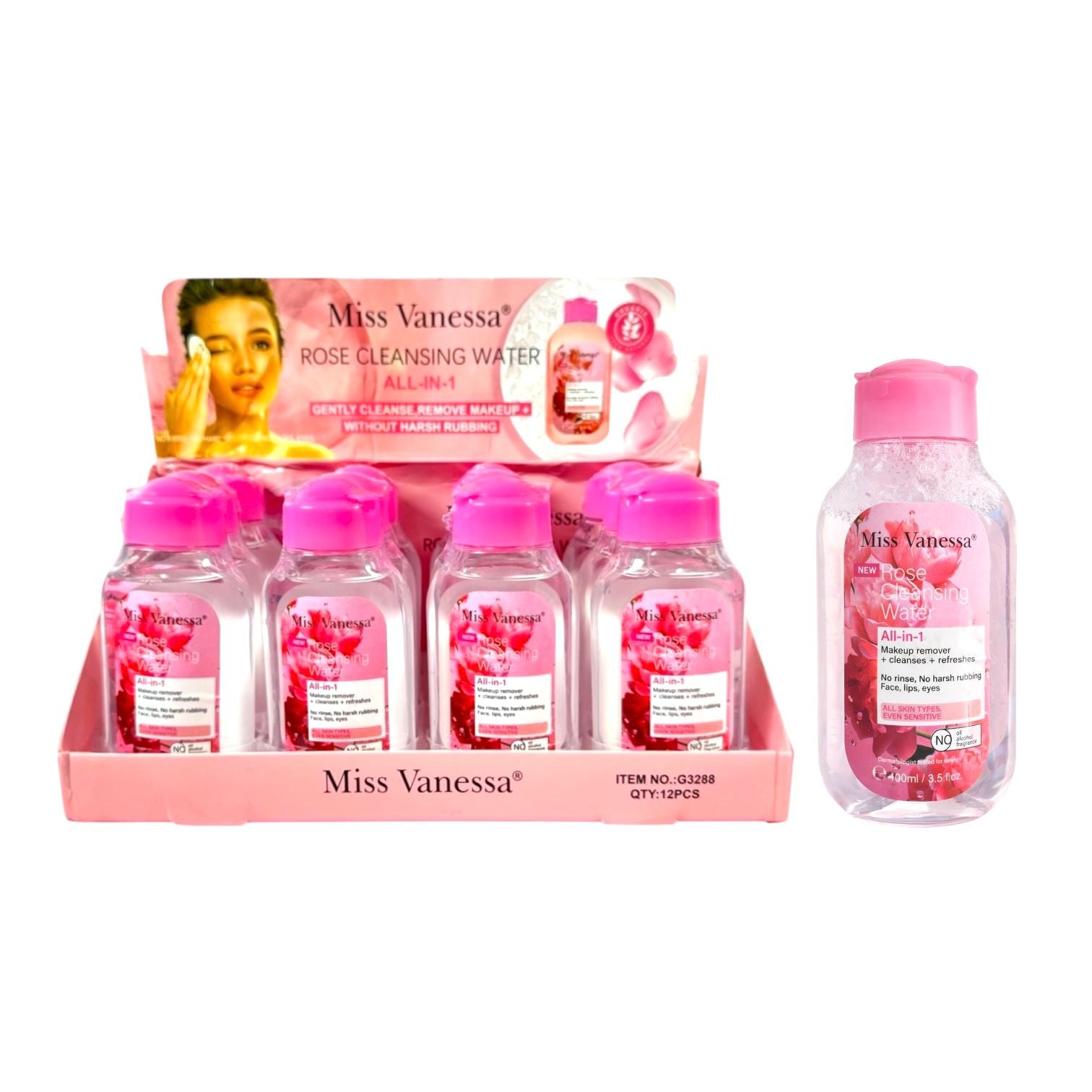 DESMAQUILLANTE DE ROSAS 100ML MISS VANESSA