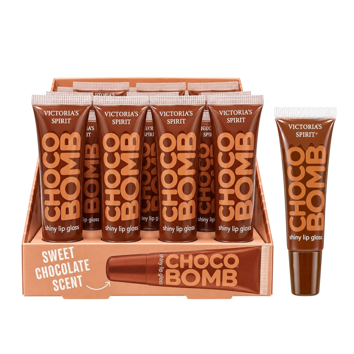 BRILLO GLOSS ESCARCHADO CHOCO BOMB VICTORIA'S SPIRIT