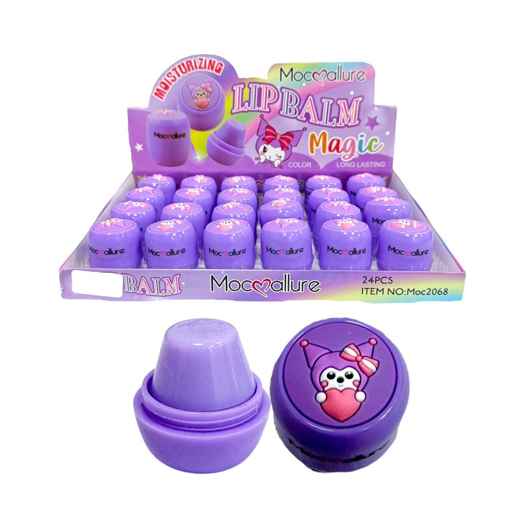 BALSAMO DE LABIOS LIP BALM KUROMI CORAZON HELLO KITTY MOCALLURE