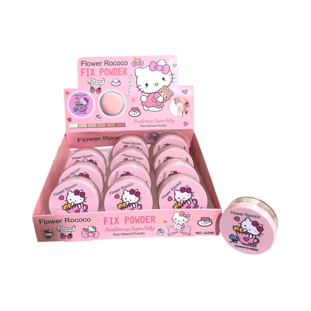 POLVO SUELTO HELLO KITTY FLOWER ROCOCO
