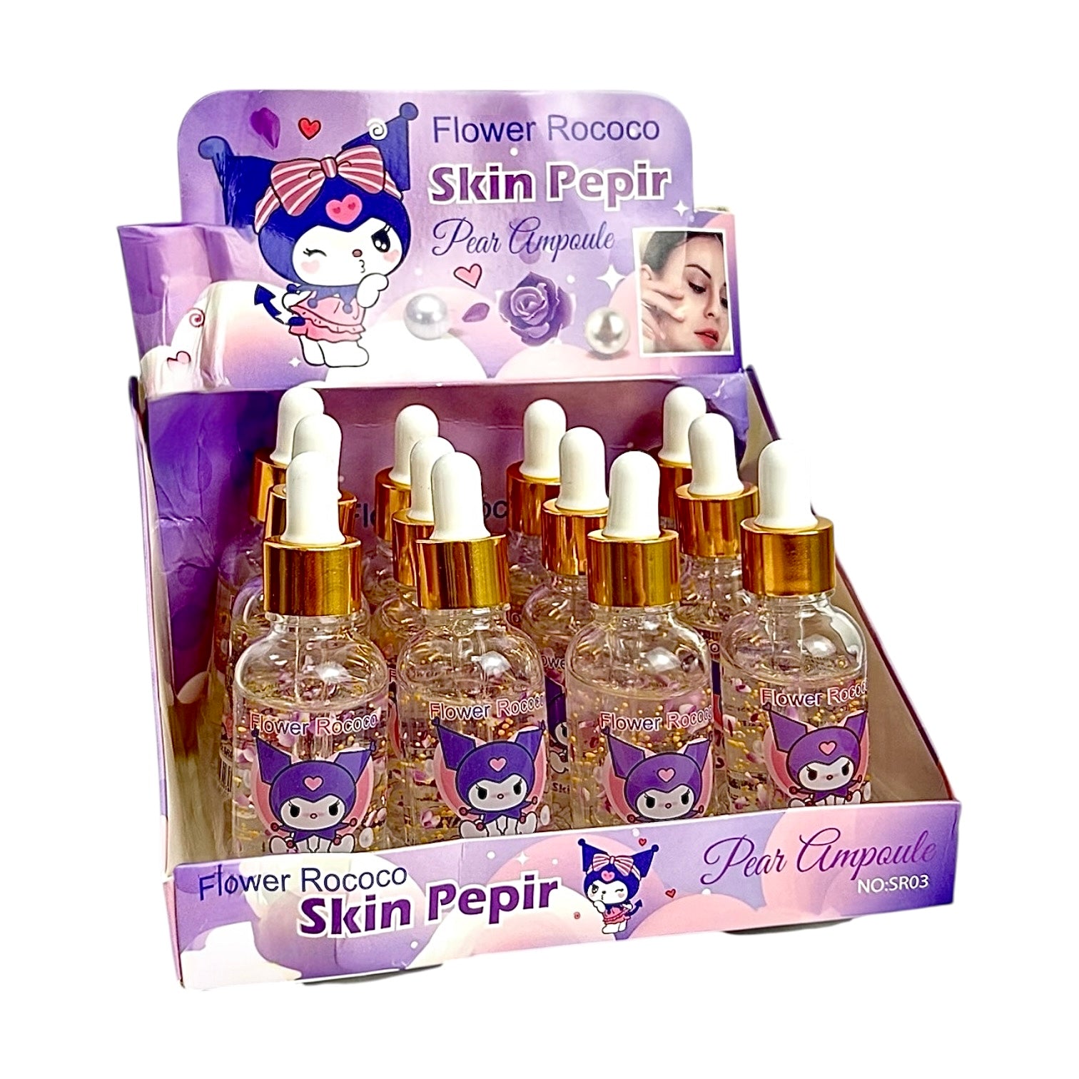 SUERO FACIAL HELLO KITTY / KUROMI FLOWER ROCOCO