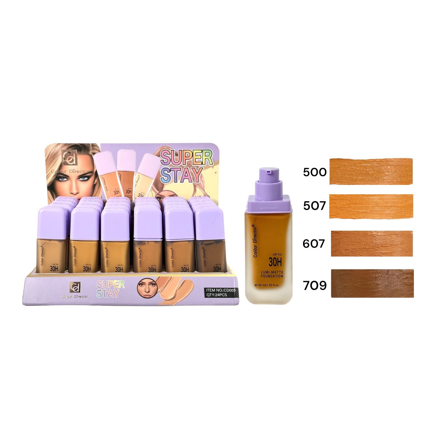 BASE LIQUIDA LUMI-MATTE UP TO 30H SUPER STAY 40ML COLOUR DIRECTOR