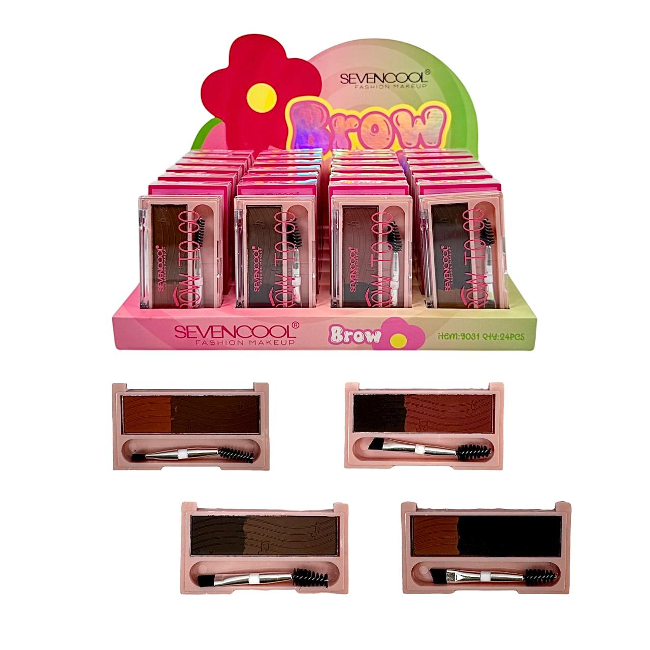 PALETA X2 TONOS CEJAS BROW TO GO FLORECITAS SEVENCOOL