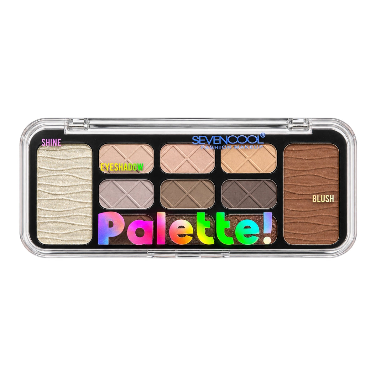 PALETA DE SOMBRAS ILUMINADOR Y RUBOR PALETTE SEVENCOOL