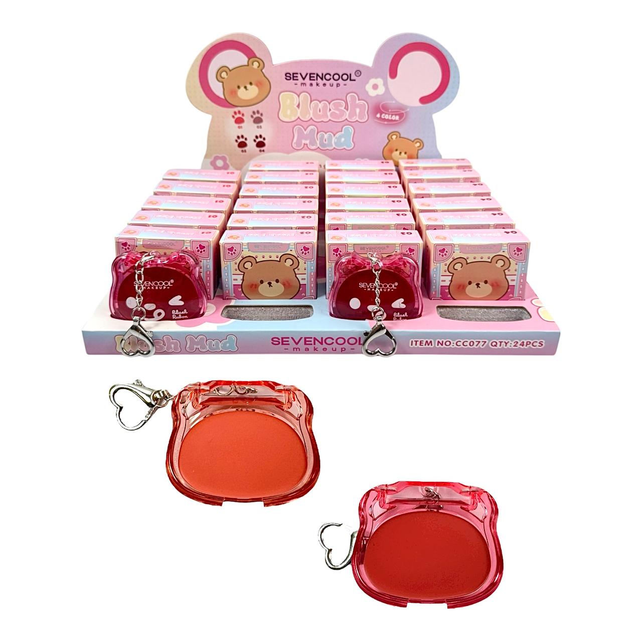 RUBOR EN CREMA BLUSH MUD OSITO LLAVERO SEVENCOOL