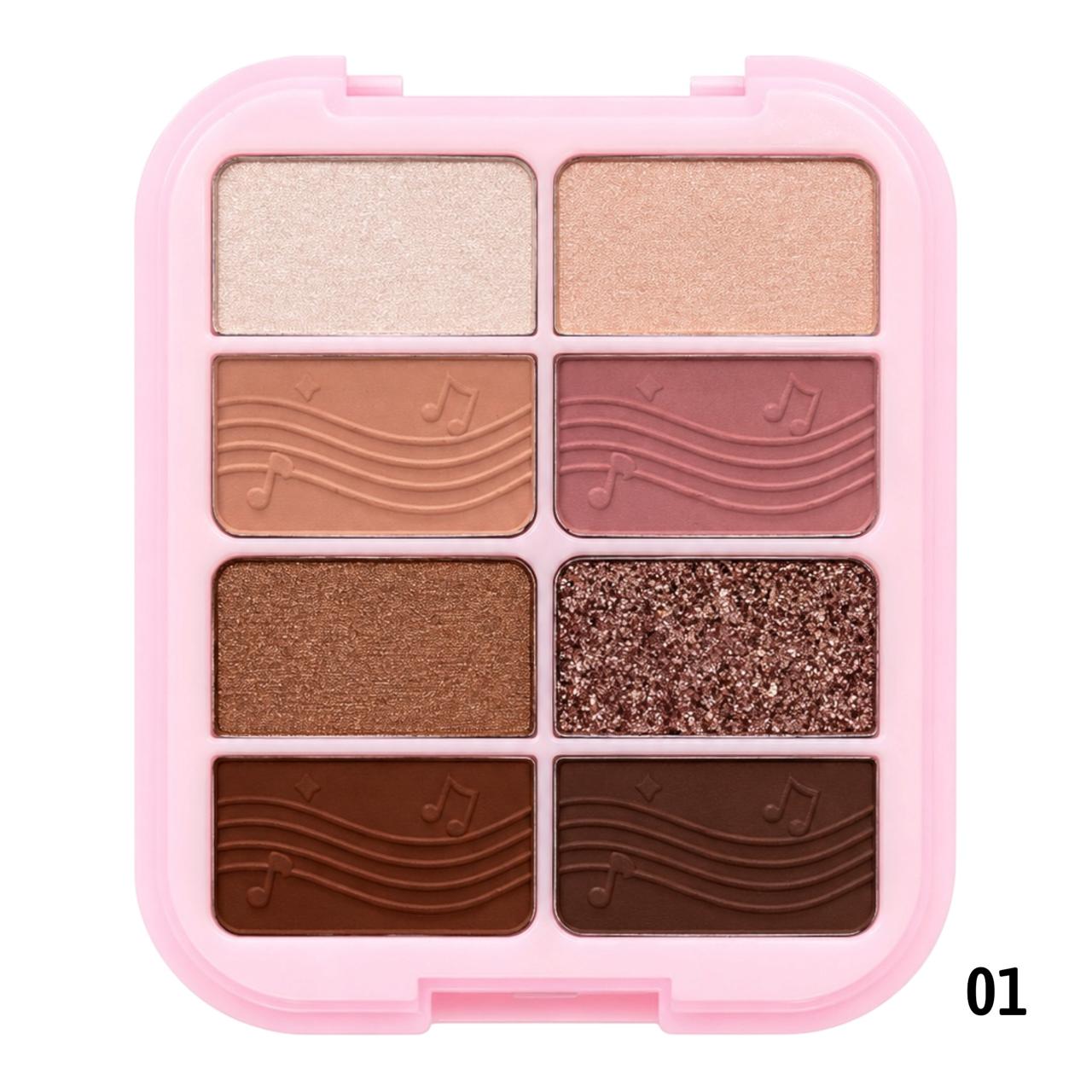PALETA DE SOMBRAS X8 TONOS MUSIC FESTIVAL SEVENCOOL