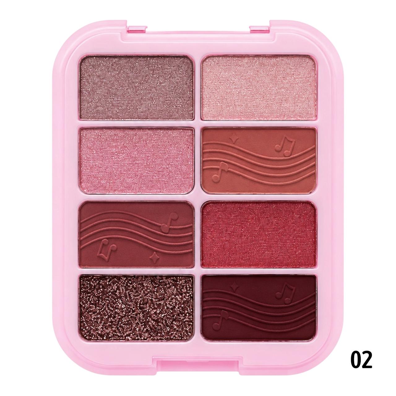 PALETA DE SOMBRAS X8 TONOS MUSIC FESTIVAL SEVENCOOL