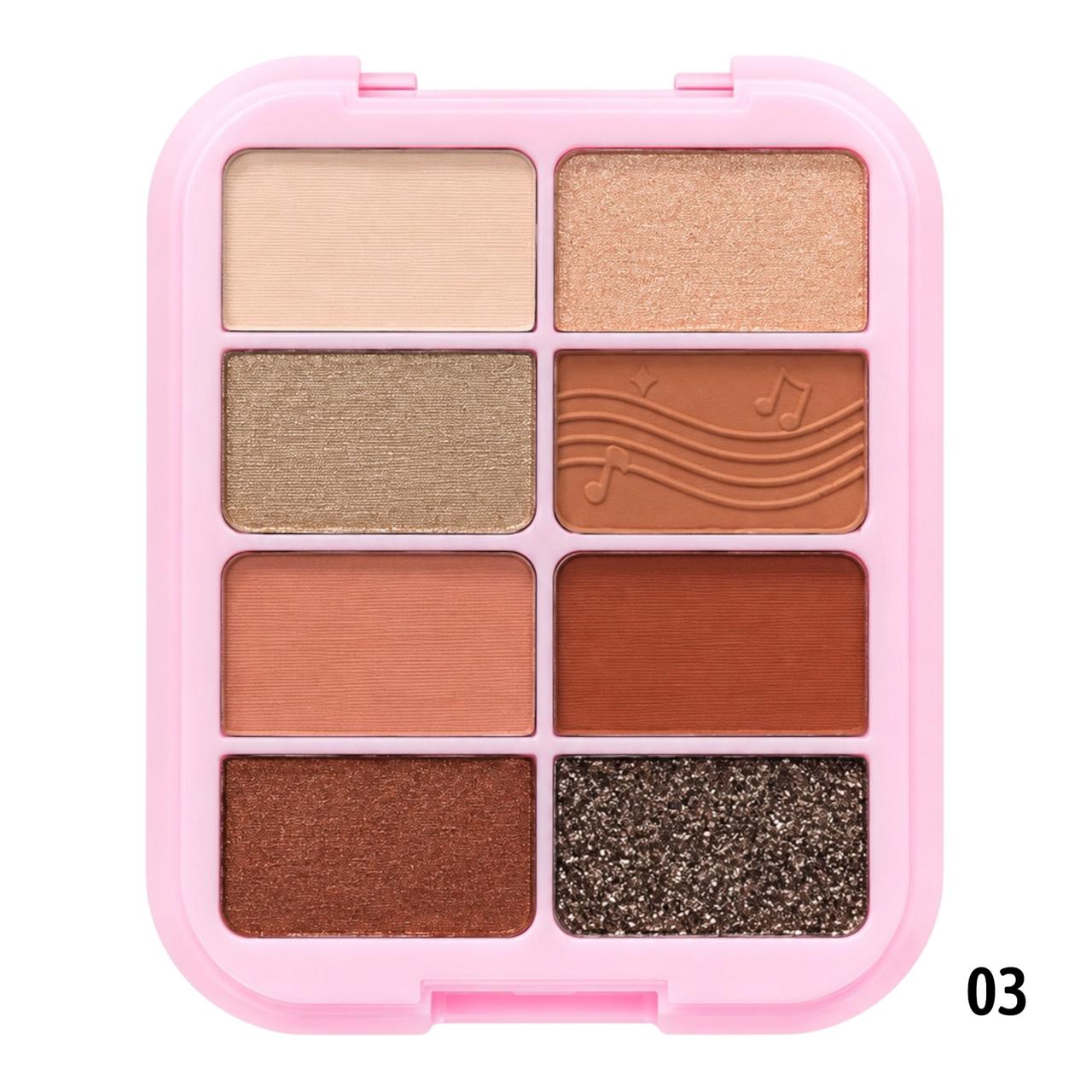 PALETA DE SOMBRAS X8 TONOS MUSIC FESTIVAL SEVENCOOL