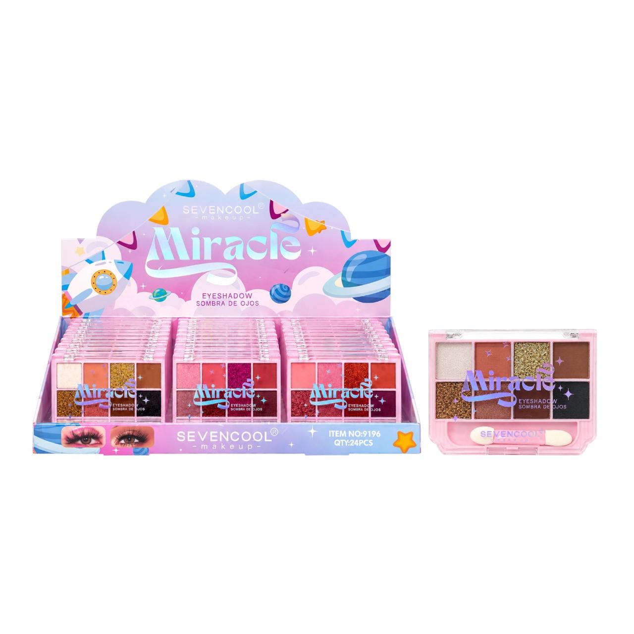 PALETA DE SOMBRAS X8 TONOS MIRACLE SEVENCOOL