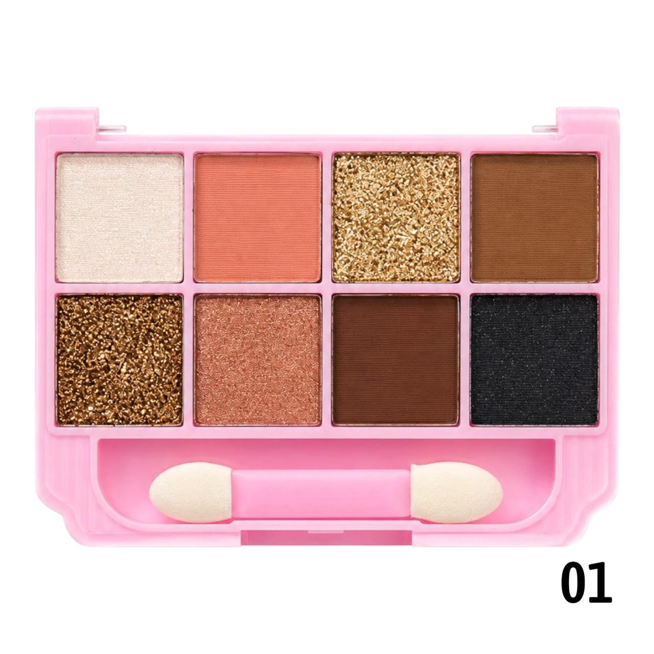 PALETA DE SOMBRAS X8 TONOS MIRACLE SEVENCOOL