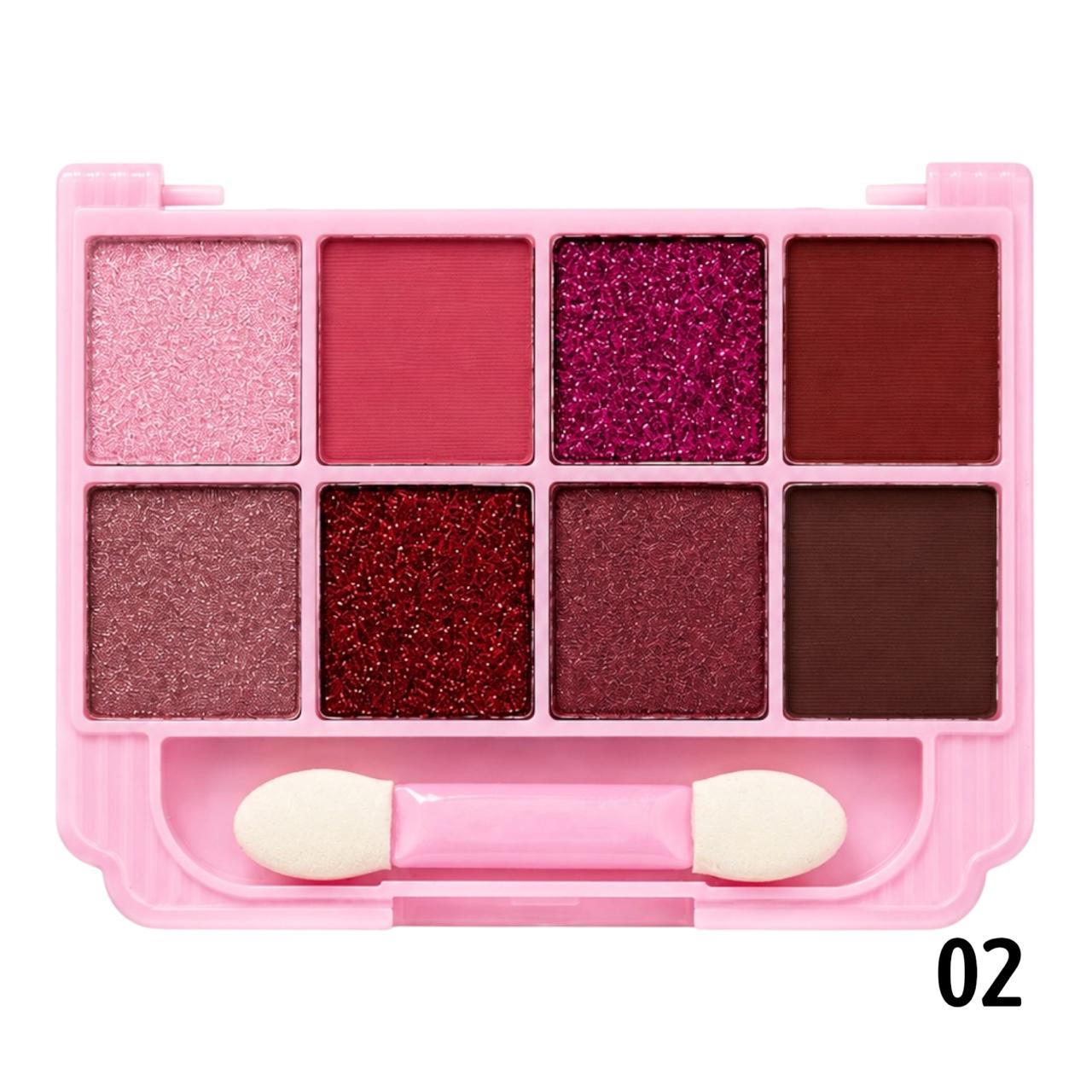 PALETA DE SOMBRAS X8 TONOS MIRACLE SEVENCOOL