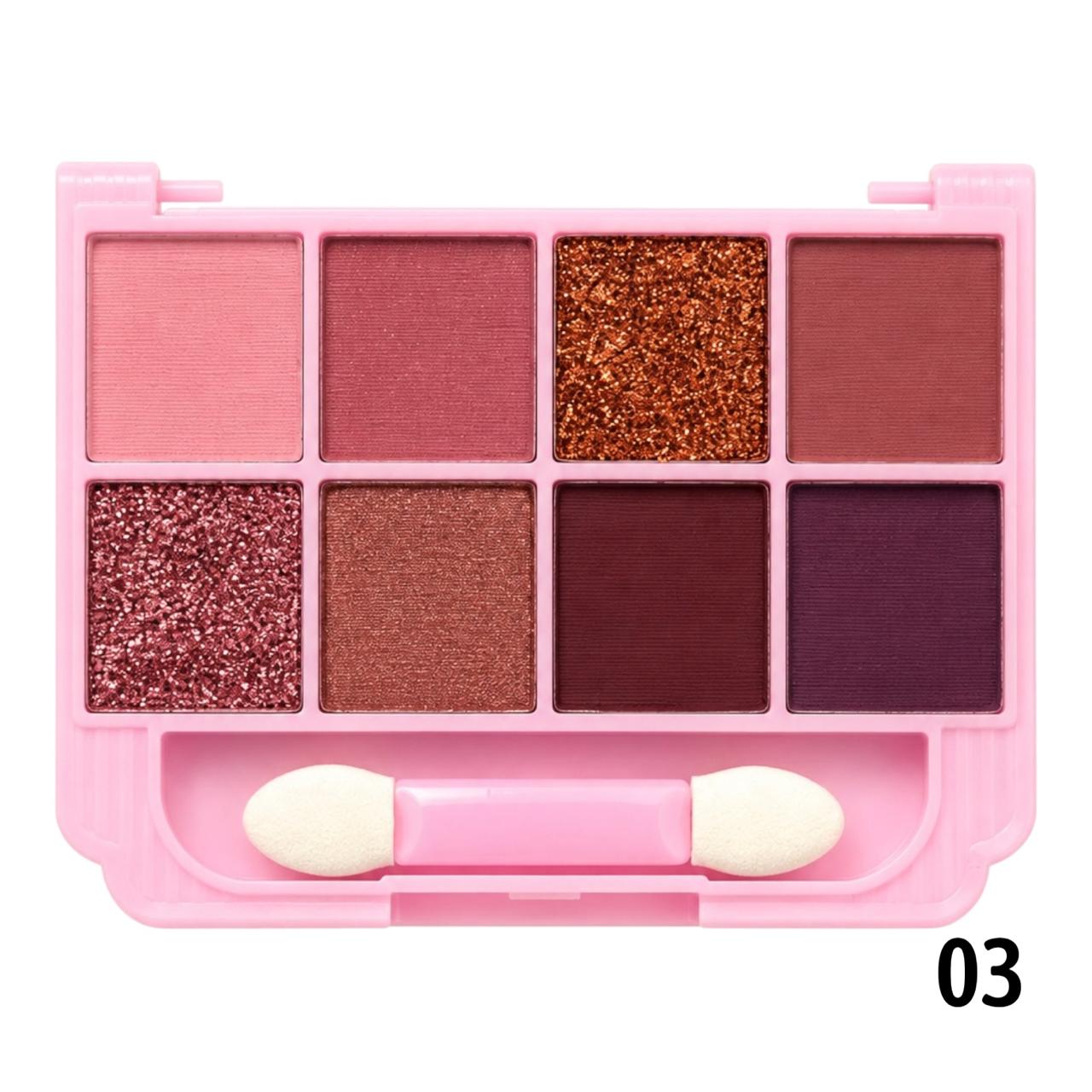 PALETA DE SOMBRAS X8 TONOS MIRACLE SEVENCOOL