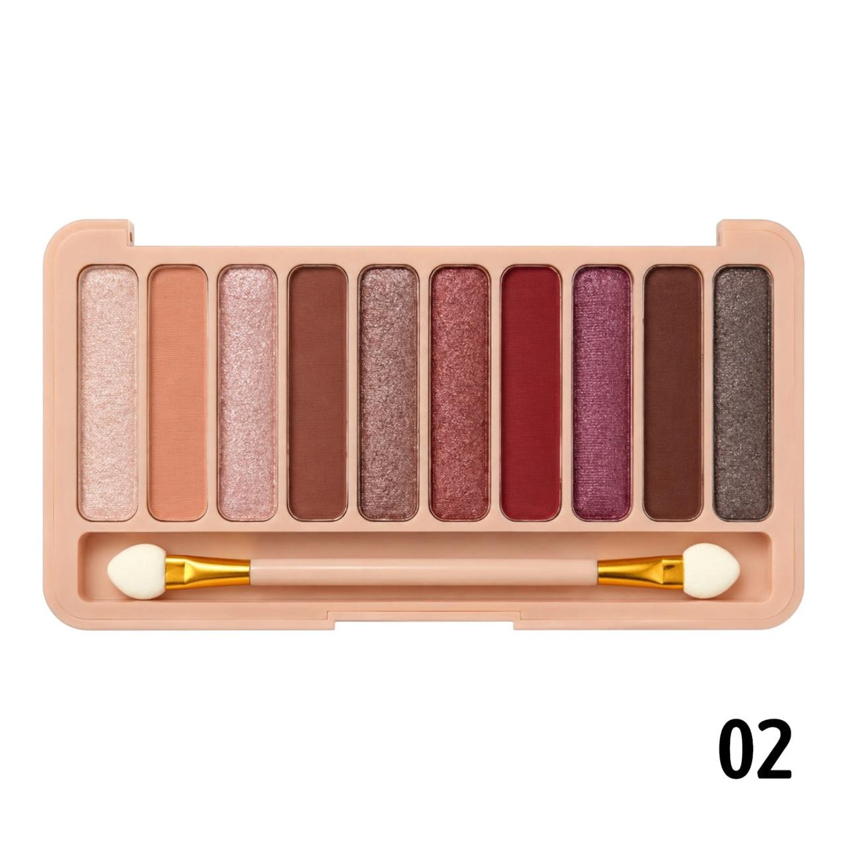 PALETA DE SOMBRAS X10 TONOS DUSTY ROSE SEVENCOOL