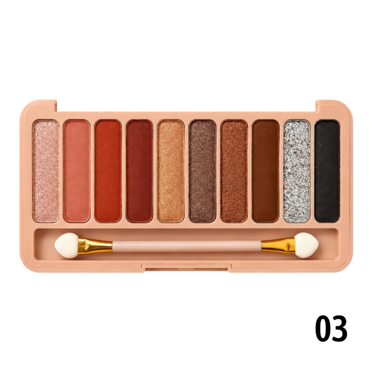 PALETA DE SOMBRAS X10 TONOS DUSTY ROSE SEVENCOOL