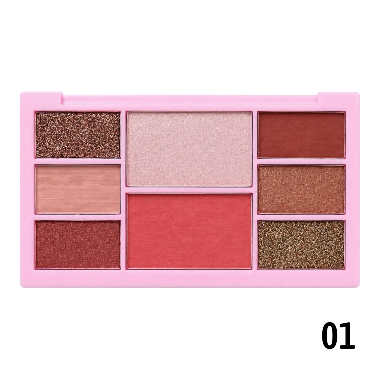 PALETA DE SOMBRAS X8 TONOS GAME ON SEVENCOOL