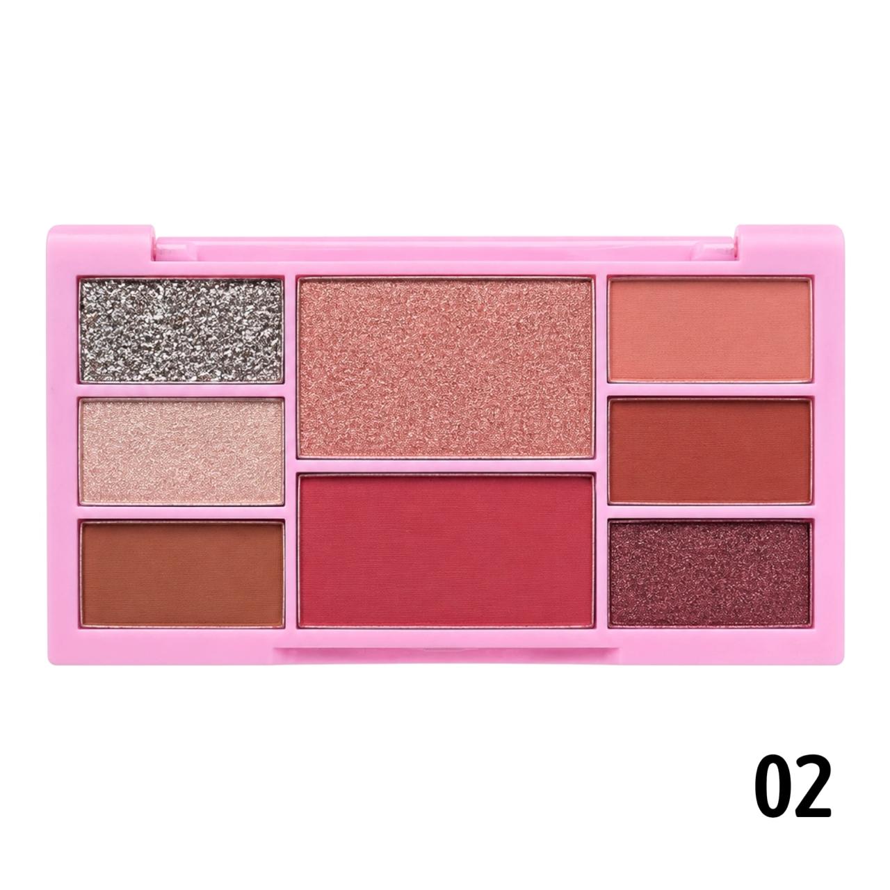 PALETA DE SOMBRAS X8 TONOS GAME ON SEVENCOOL