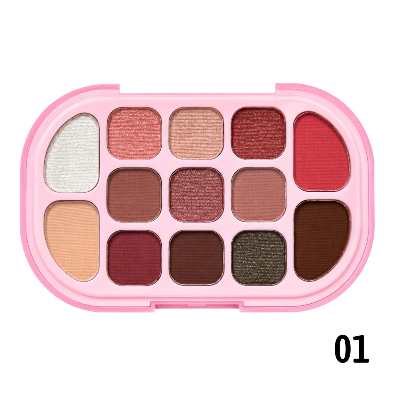 PALETA DE SOMBRAS X13 TONOS VIBRANT COLORS SEVENCOOL