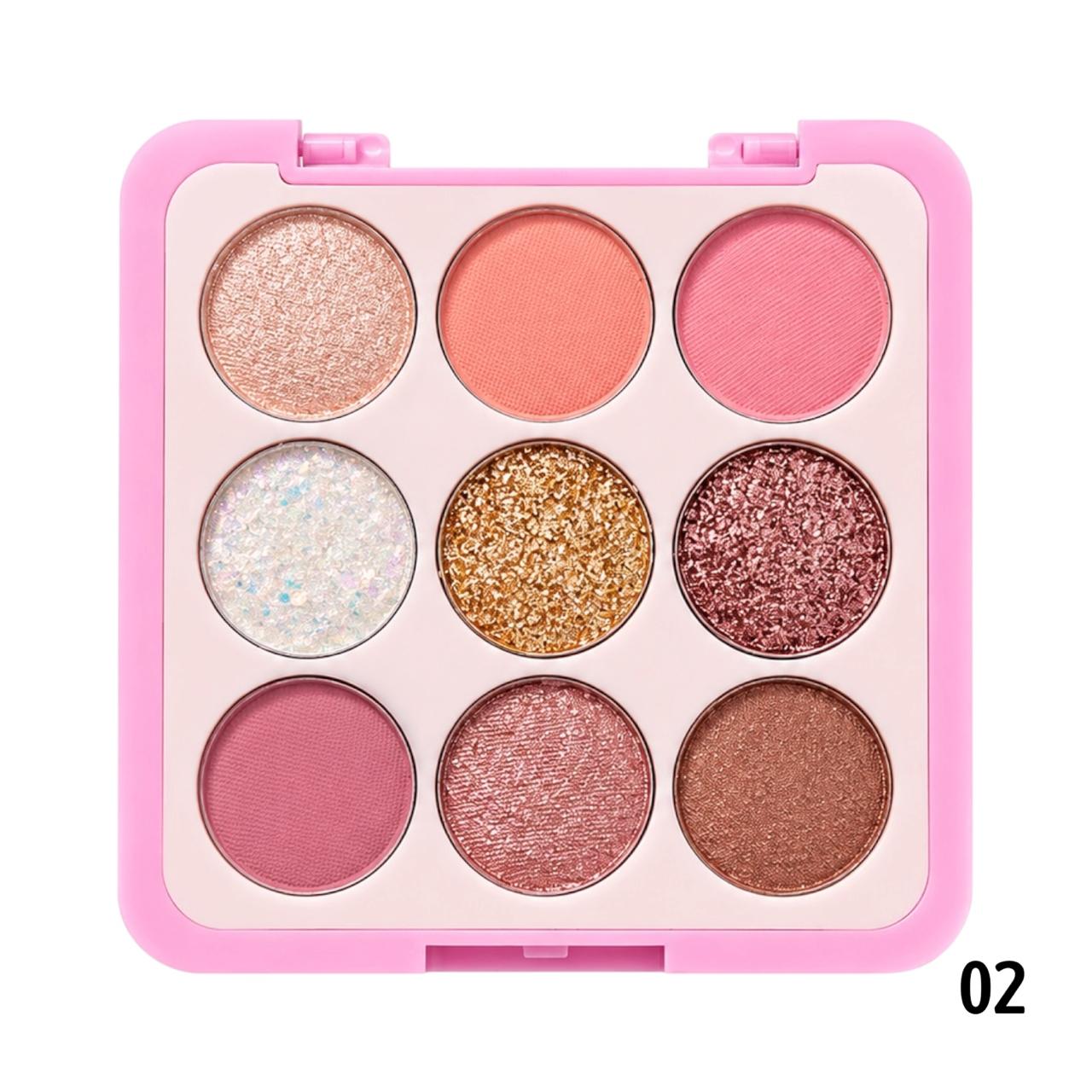 PALETA DE SOMBRAS X9 TONOS WITH LOVE MOÑITOS SEVENCOOL