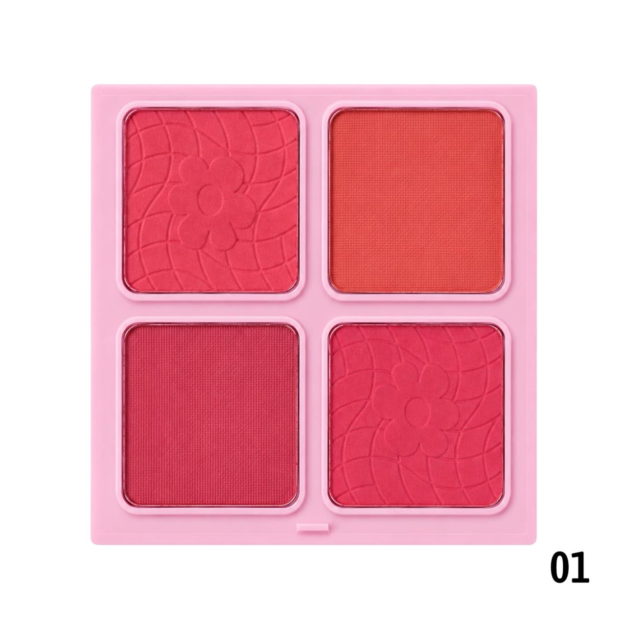 PALETA X4 RUBORES FLORECITA MO...ON SEVENCOOL