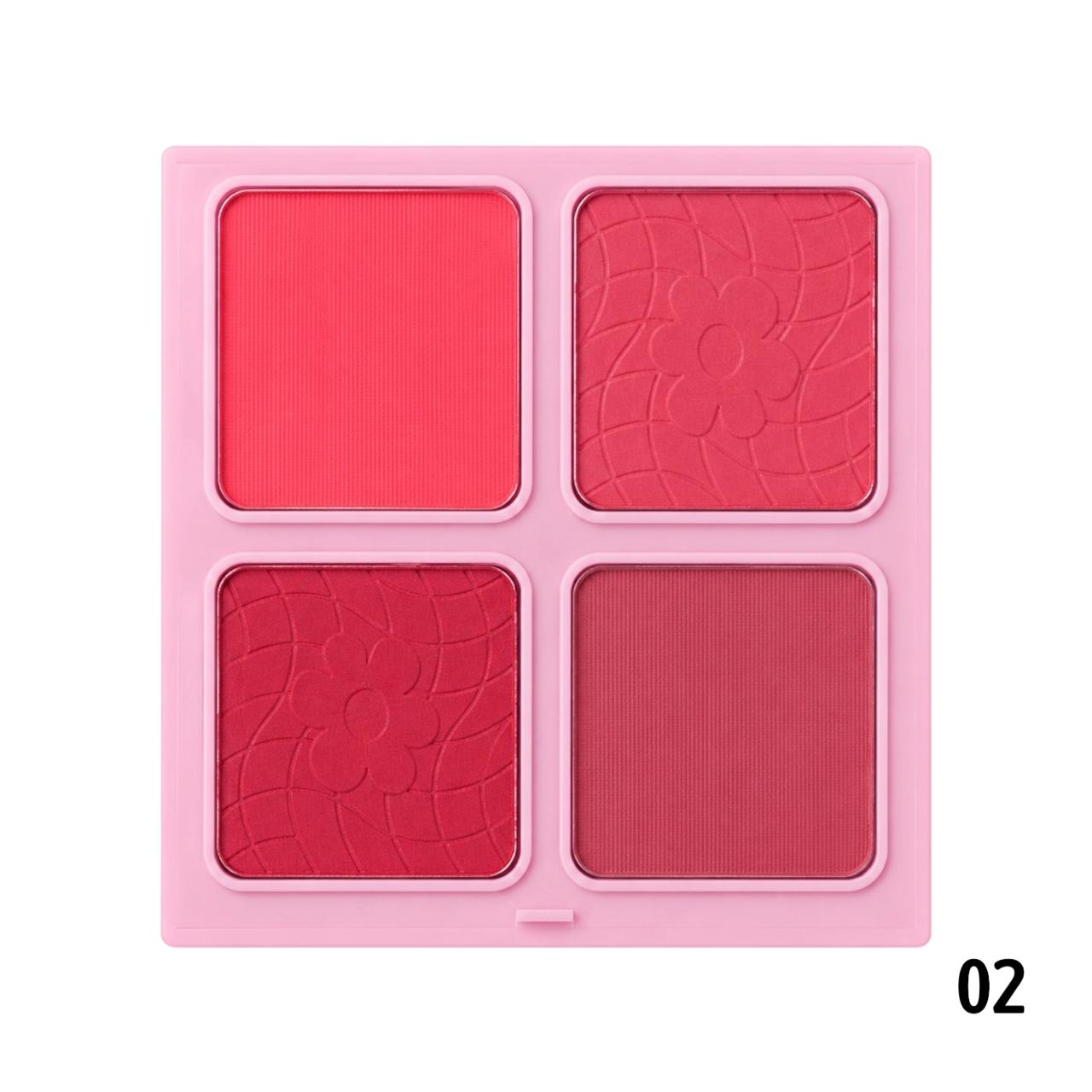PALETA X4 RUBORES FLORECITA MO...ON SEVENCOOL