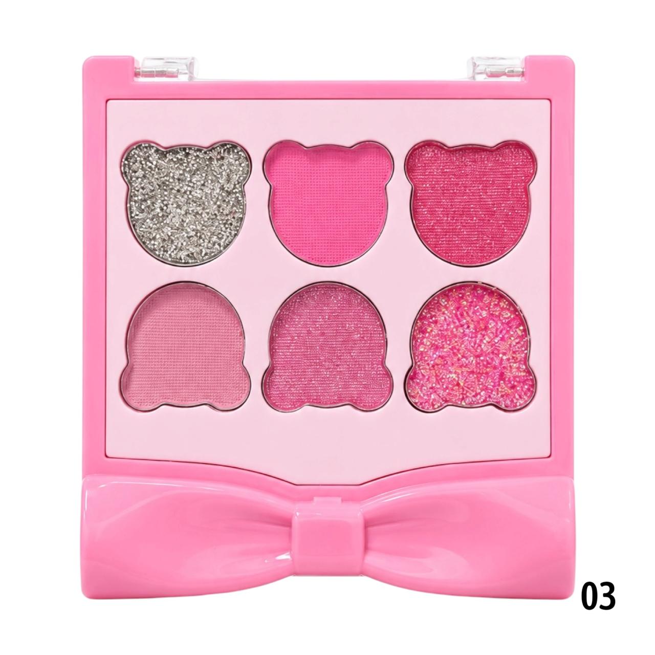 PALETA DE SOMBRAS X6 TONOS OSITOS MOÑITO SEVENCOOL