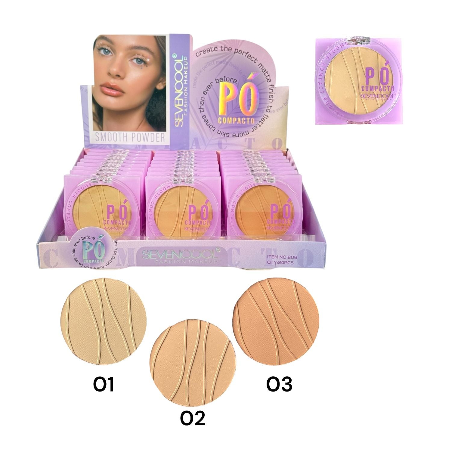 POLVO COMPACTO PÓ SEVENCOOL