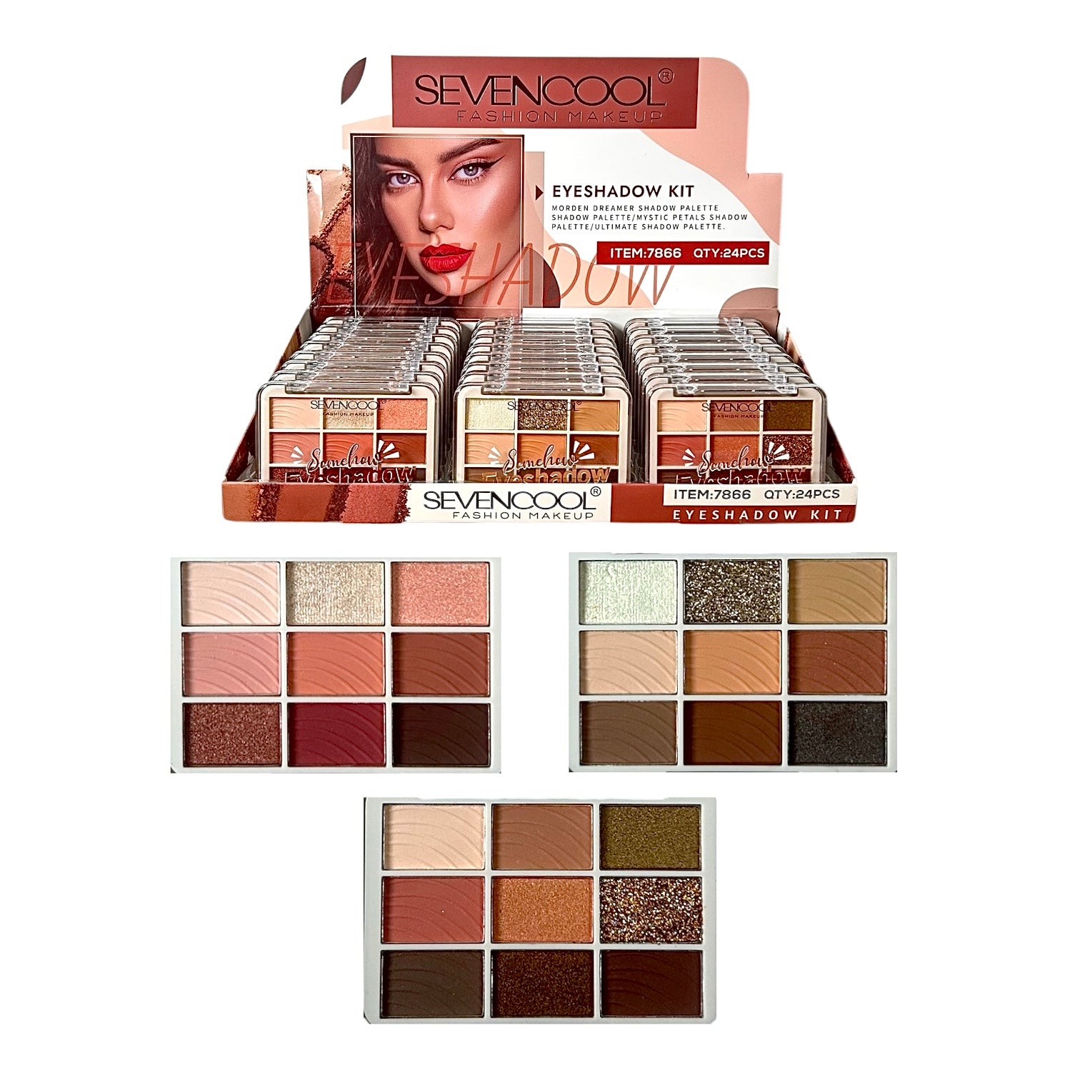PALETA DE SOMBRAS X9 TONOS SOMESHOW SEVENCOOL
