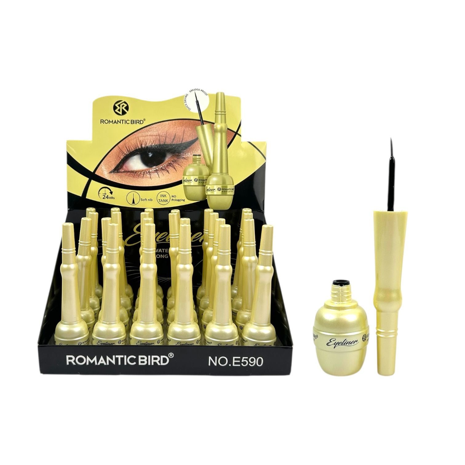 DELINEADOR LIQUIDO EN PINCEL EYELINER ROMANTIC BIRD
