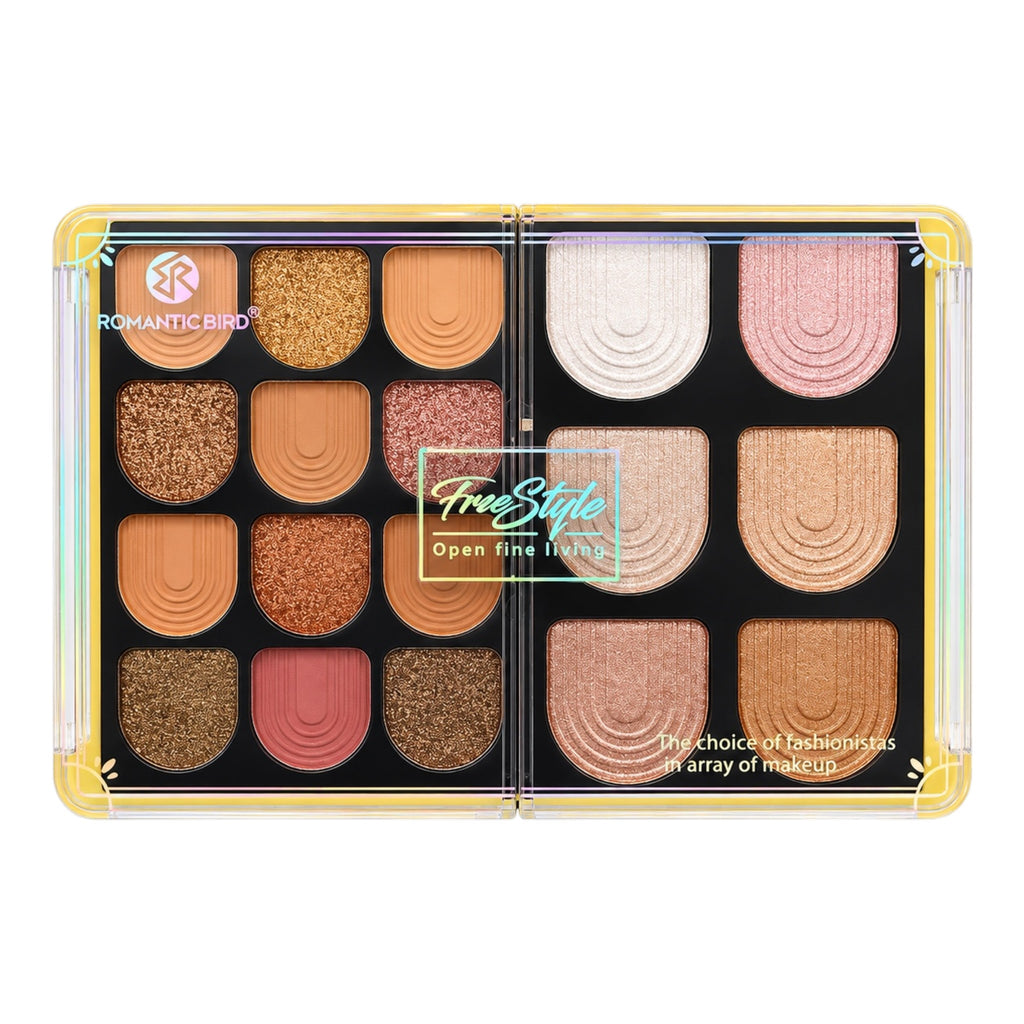 PALETA DE SOMBRAS X18 TONOS FREE STYLE ROMANTIC BIRD