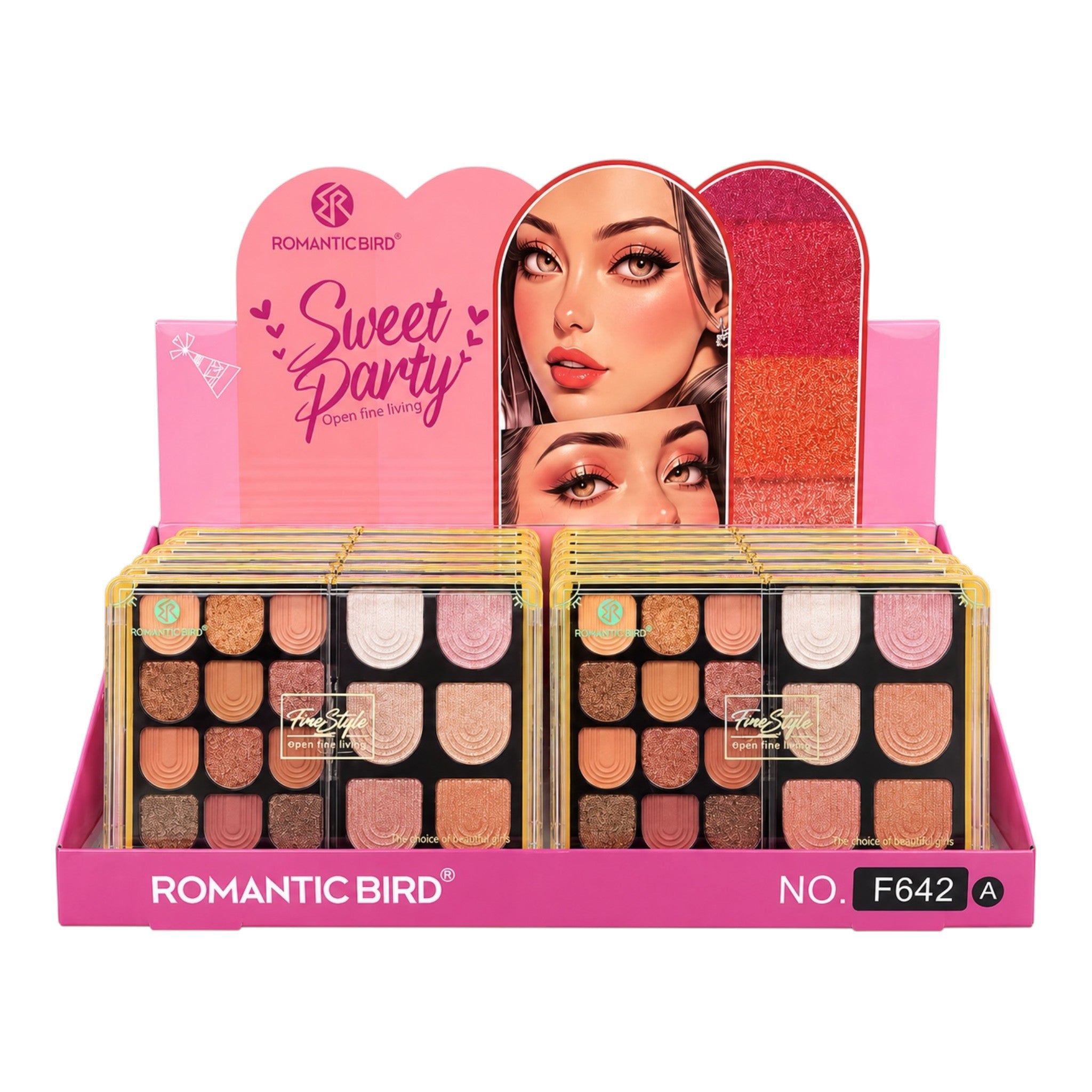PALETA DE SOMBRAS X18 TONOS FREE STYLE ROMANTIC BIRD