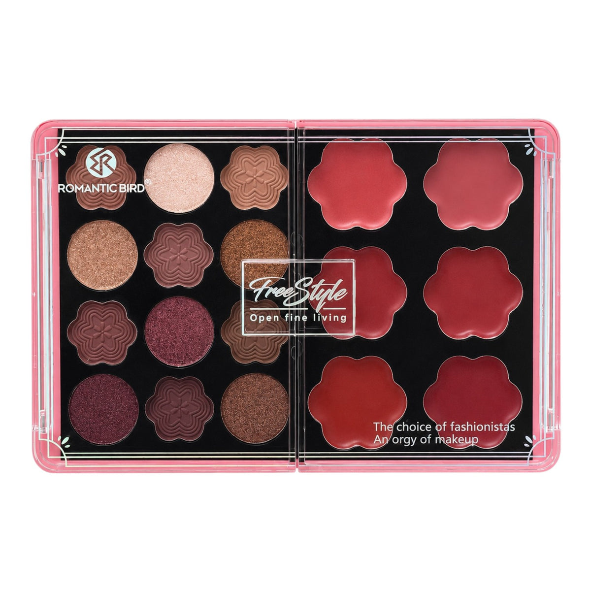 PALETA X18 TONOS FLORECITAS FREE STYLE ROMANTIC BIRD