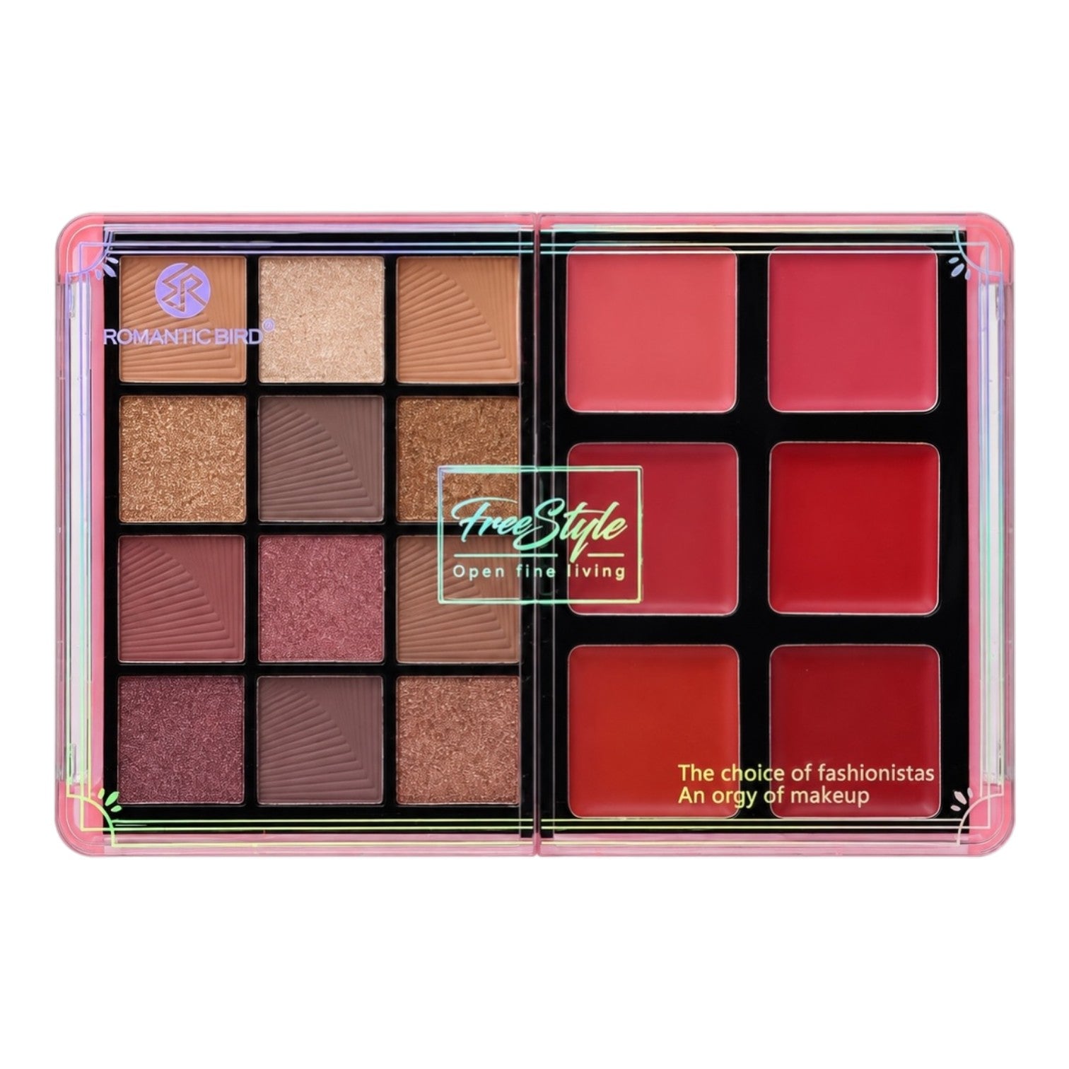 PALETA X18 TONOS CUADRADOS FREE STYLE ROMANTIC BIRD