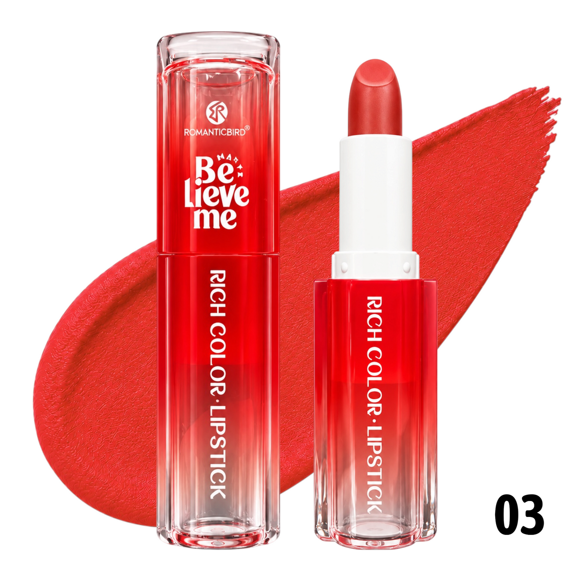 LABIAL EN BARRA RICH COLOR BELIEVE ME ROMANTIC BIRD